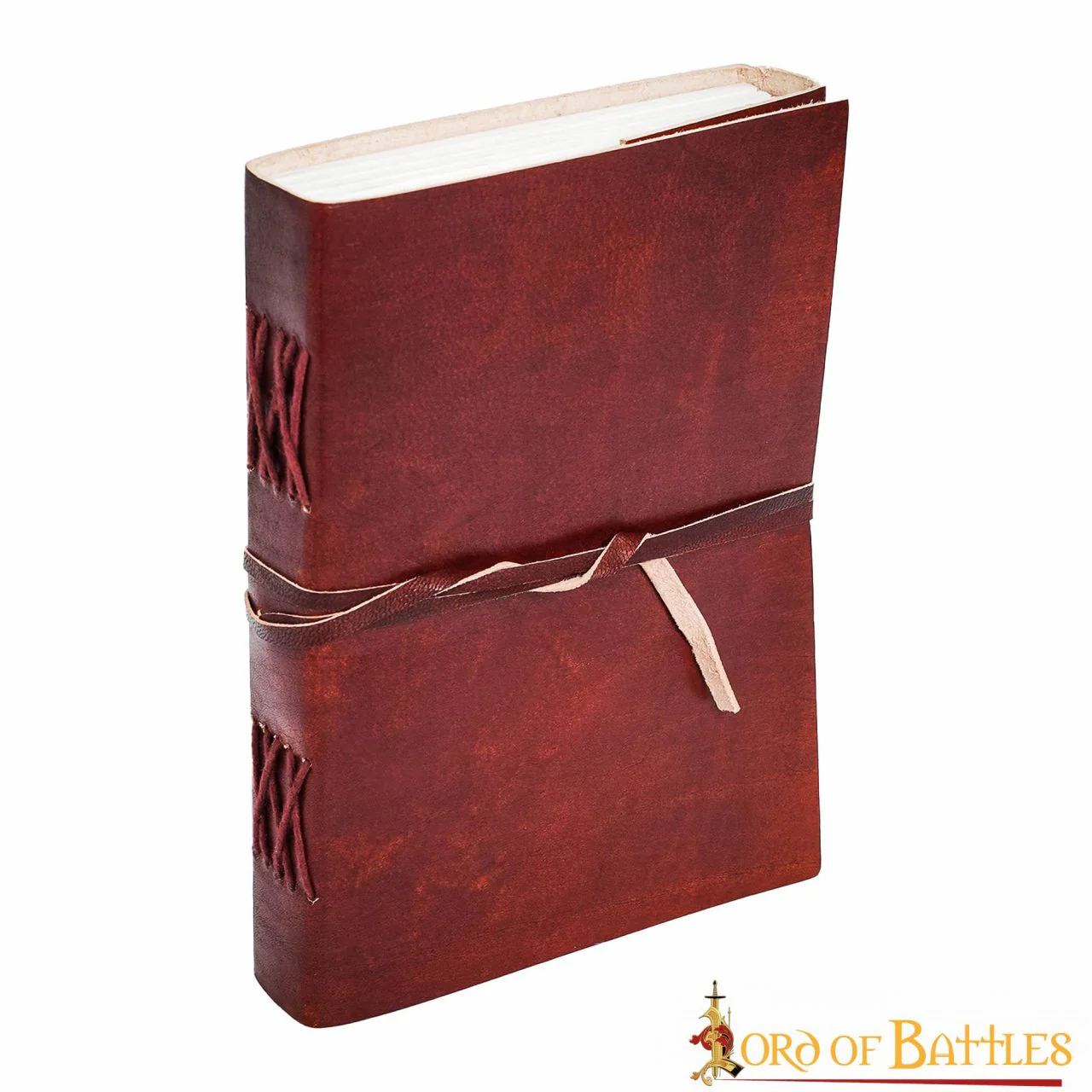 Medieval Leather Wrap Journal - Cuaderno Artesanal con Cierre de Corbata - Image 3