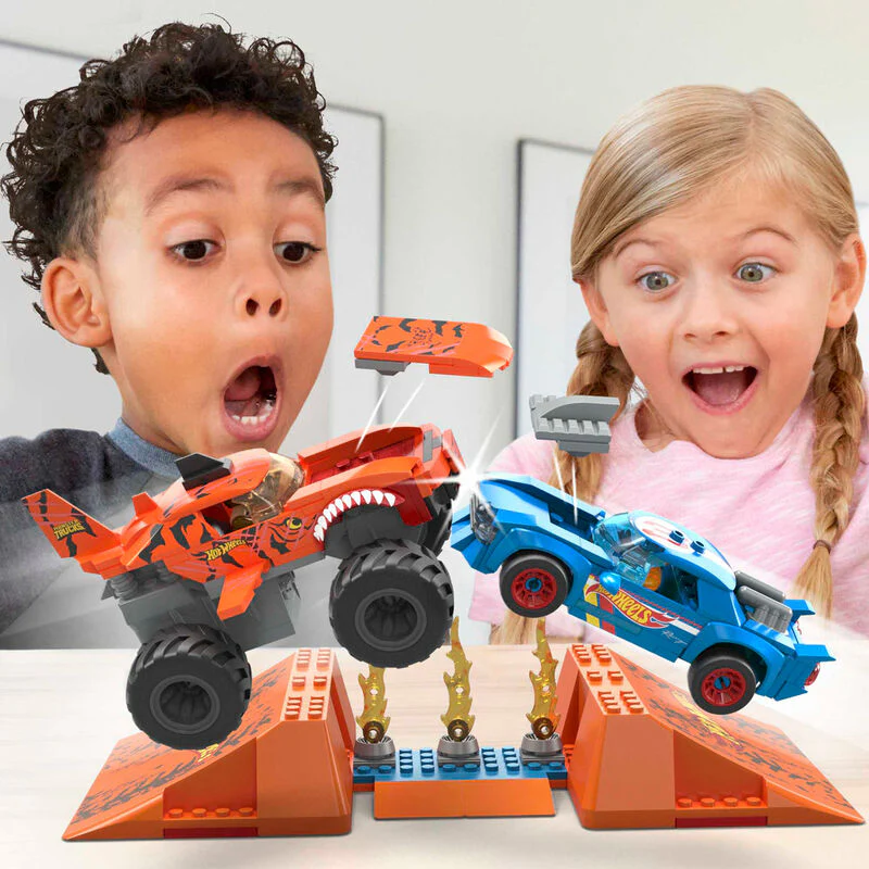 Mega Construx Pista Tiger Shark Monster Trucks Hot Wheels - Image 3