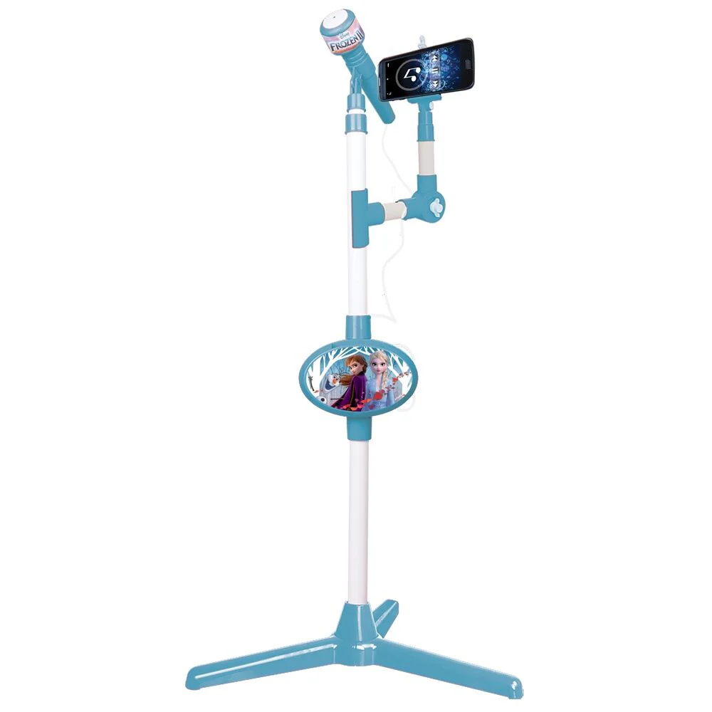 Microfono Con Pie Luminoso Frozen Disney