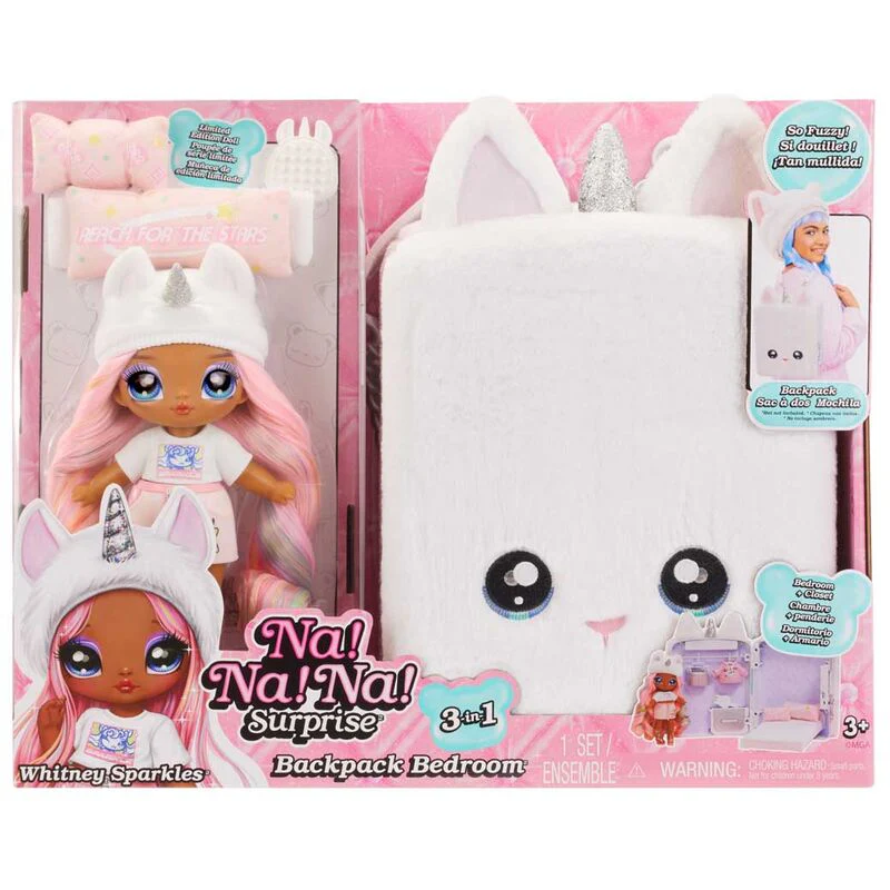 Mini Mochila + Muñeca Whitney Sparkles Na! Na! Na! Surprise