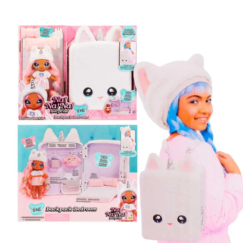 Mini Mochila + Muñeca Whitney Sparkles Na! Na! Na! Surprise - Image 2