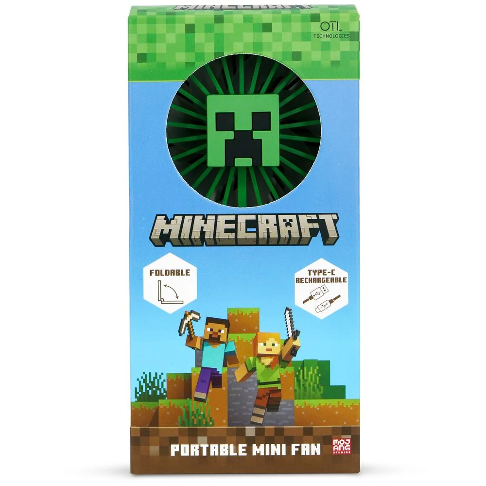 Mini Ventilador Plegable Portatil 3D Minecraft - Image 4