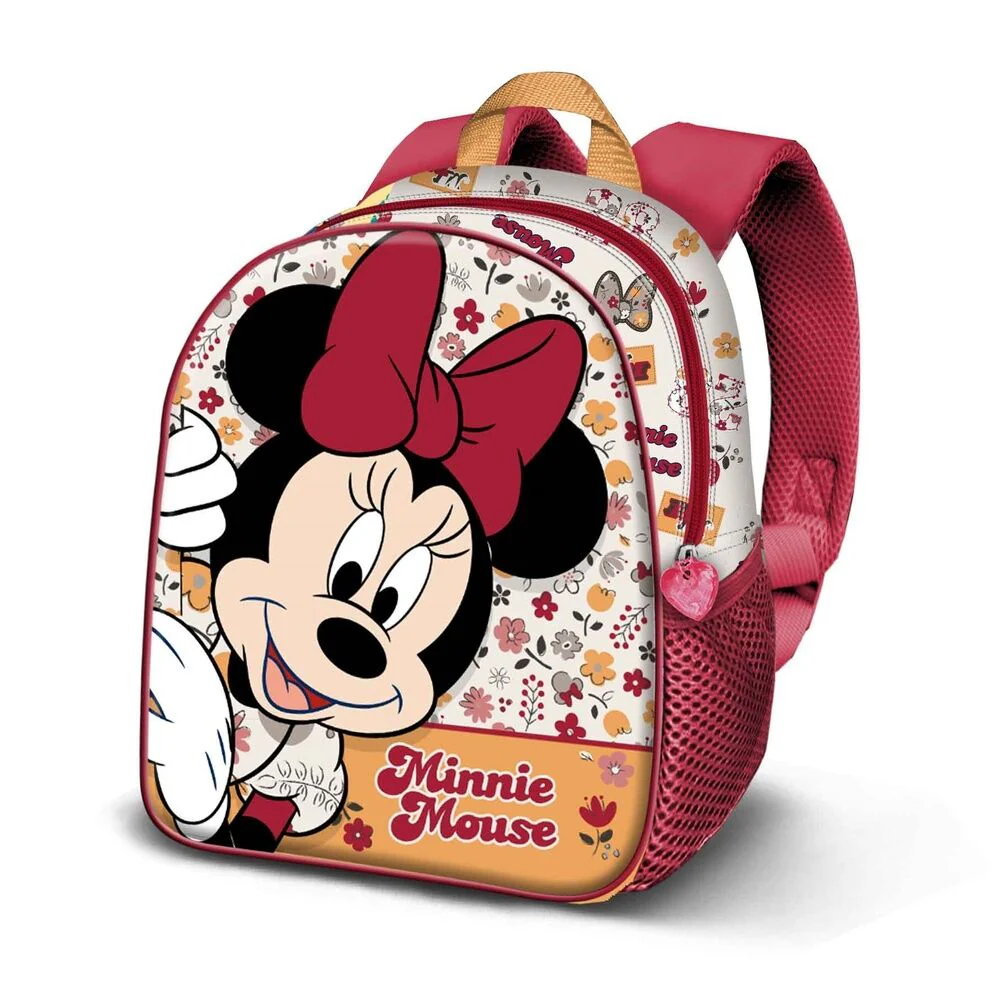 Mochila 3D Flowered Minnie Disney 31Cm