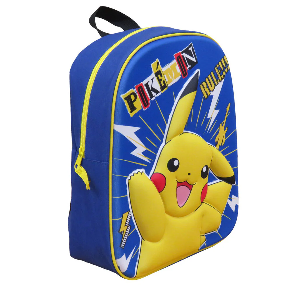 Mochila 3D Pikachu Pokemon 30Cm