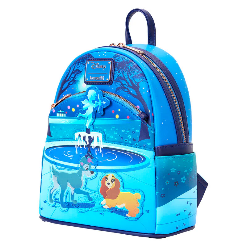 Mochila 70Th Anniversary La Dama Y El Vagabundo Disney Loungefly 26Cm - Image 4