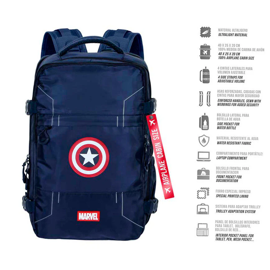 Mochila Capitan America Marvel 40Cm - Image 2