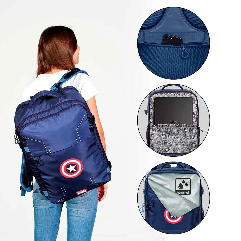 Mochila Capitan America Marvel 49Cm - Image 4