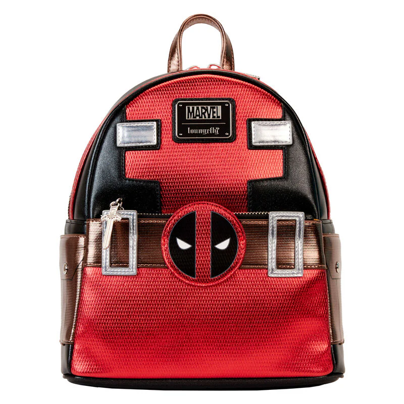 Mochila Deadpool Metalllic Marvel Loungefly 26Cm