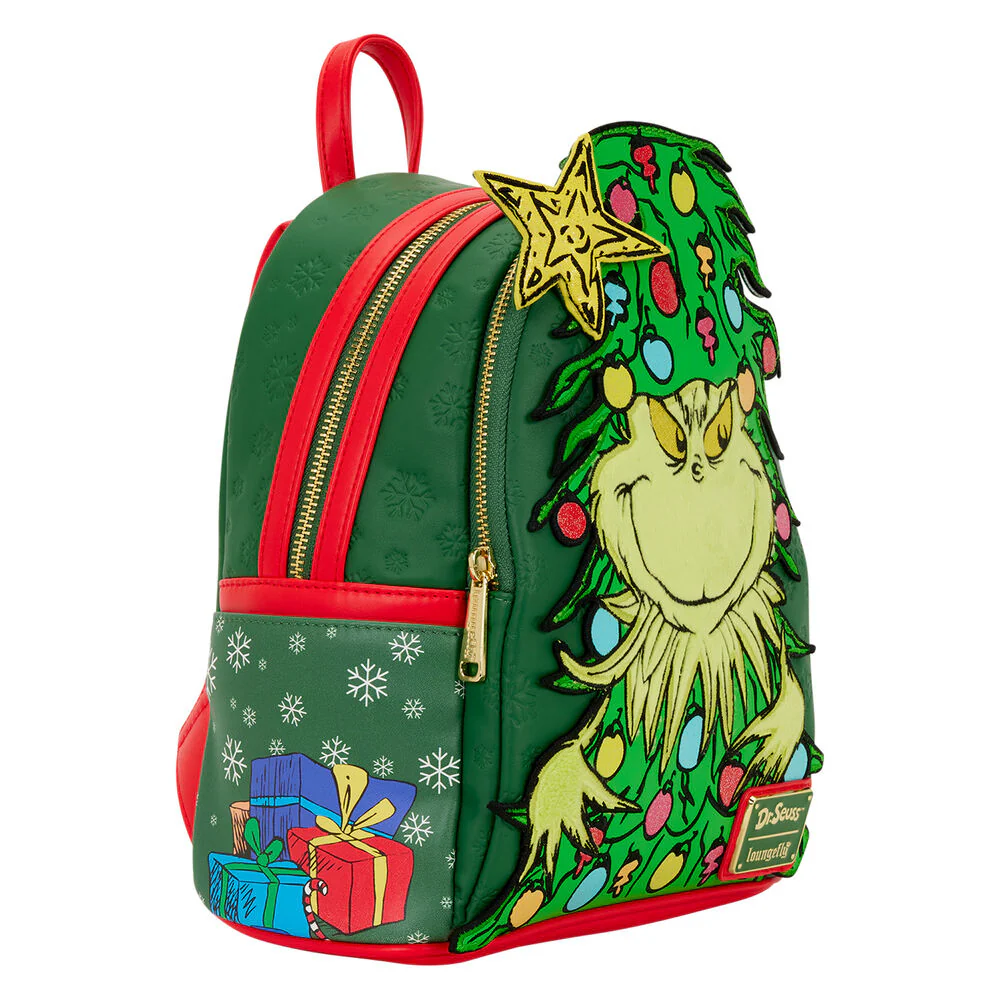 Mochila Dr. Seuss Holiday El Grinch Loungefly 26Cm - Image 4