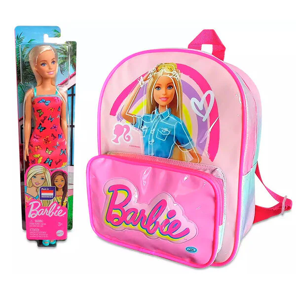 Mochila + Muñeca Barbie