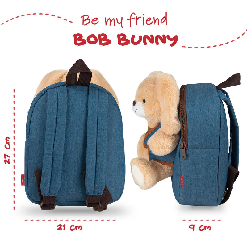 Mochila + Peluche Conejo Bob 26Cm - Image 4