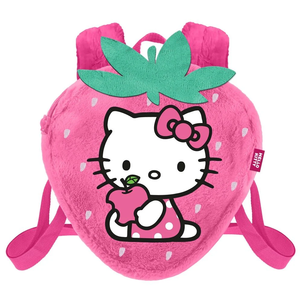 Mochila Peluche Fresa Hello Kitty