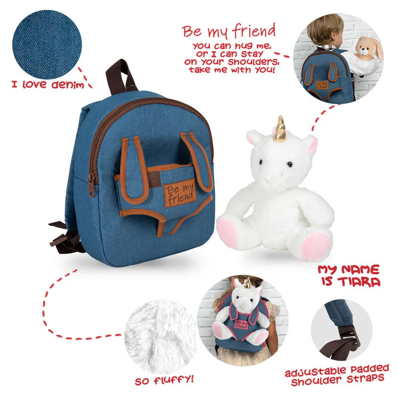 Mochila + Peluche Unicornio Tiara 26Cm - Image 4