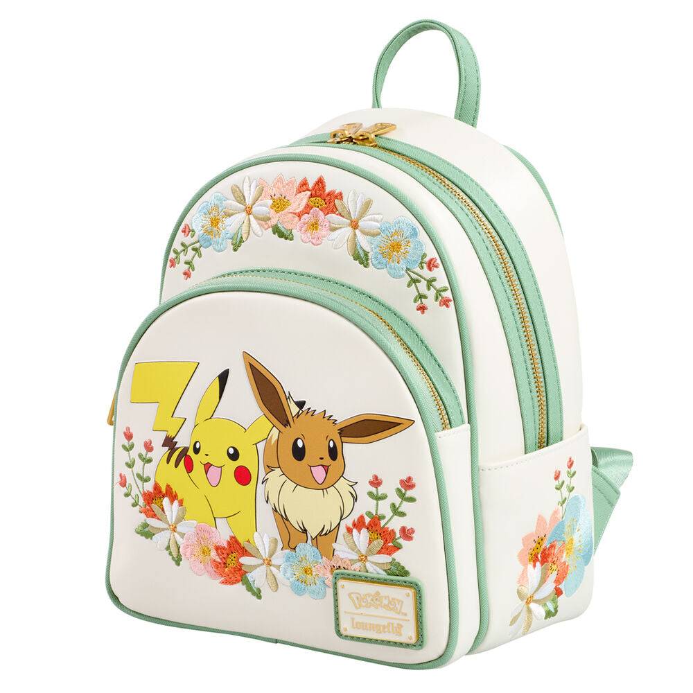 Mochila Pikachu & Eevee Floral Pokemon Loungefly - Image 2