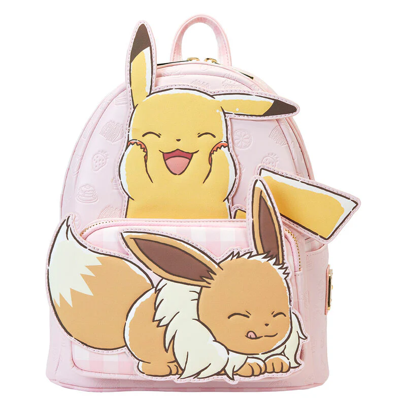 Mochila Pikachu & Eevee Pokemon Loungefly 26Cm