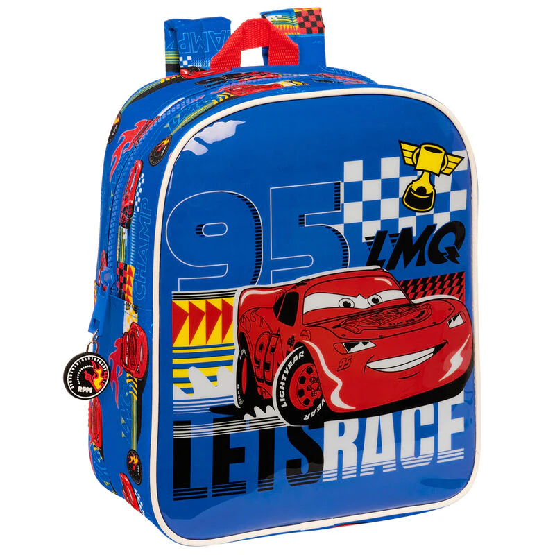 Mochila Race Ready Cars Disney 27Cm Adaptable
