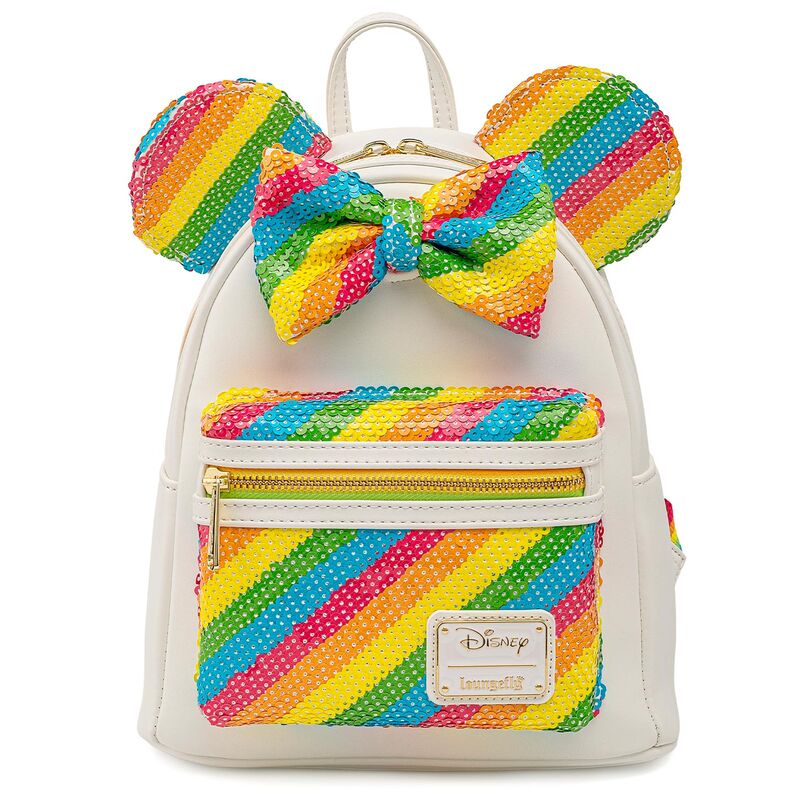 Mochila Rainbow Minnie Disney Loungefly 26Cm