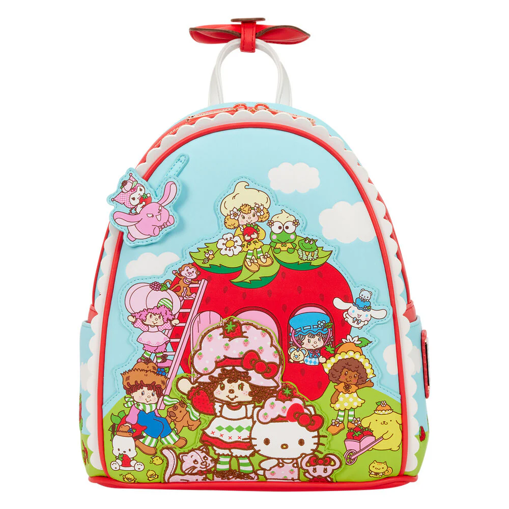 Mochila Shortcake Scented Hello Kitty & Friends X Strawberry Loungefly 26Cm