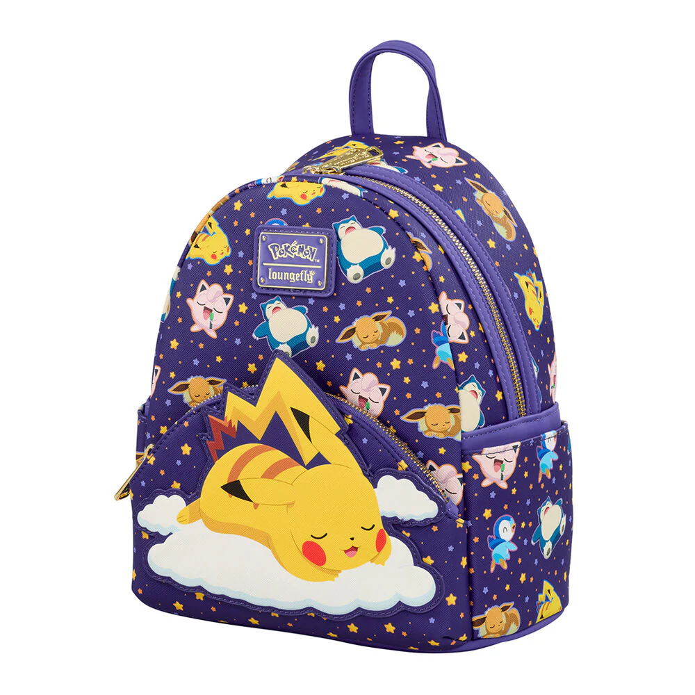 Mochila Sleeping Pikachu And Friends Pokemon Loungefly 26Cm - Image 2