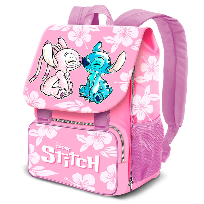 Mochila Solapa Angel & Stitch Disney 45Cm