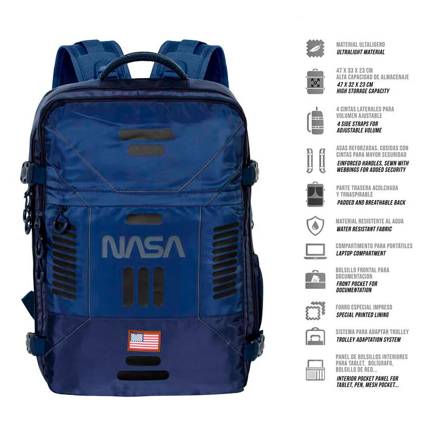 Mochila Spaceship Nasa 49Cm - Image 2