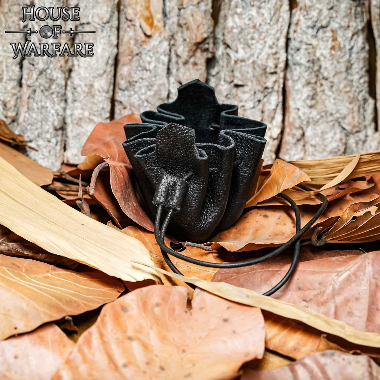Monedero Pequeño de Cuero - Bolsita Artesanal Negra con Cordón para Monedas, Dados, Joyas - Image 9