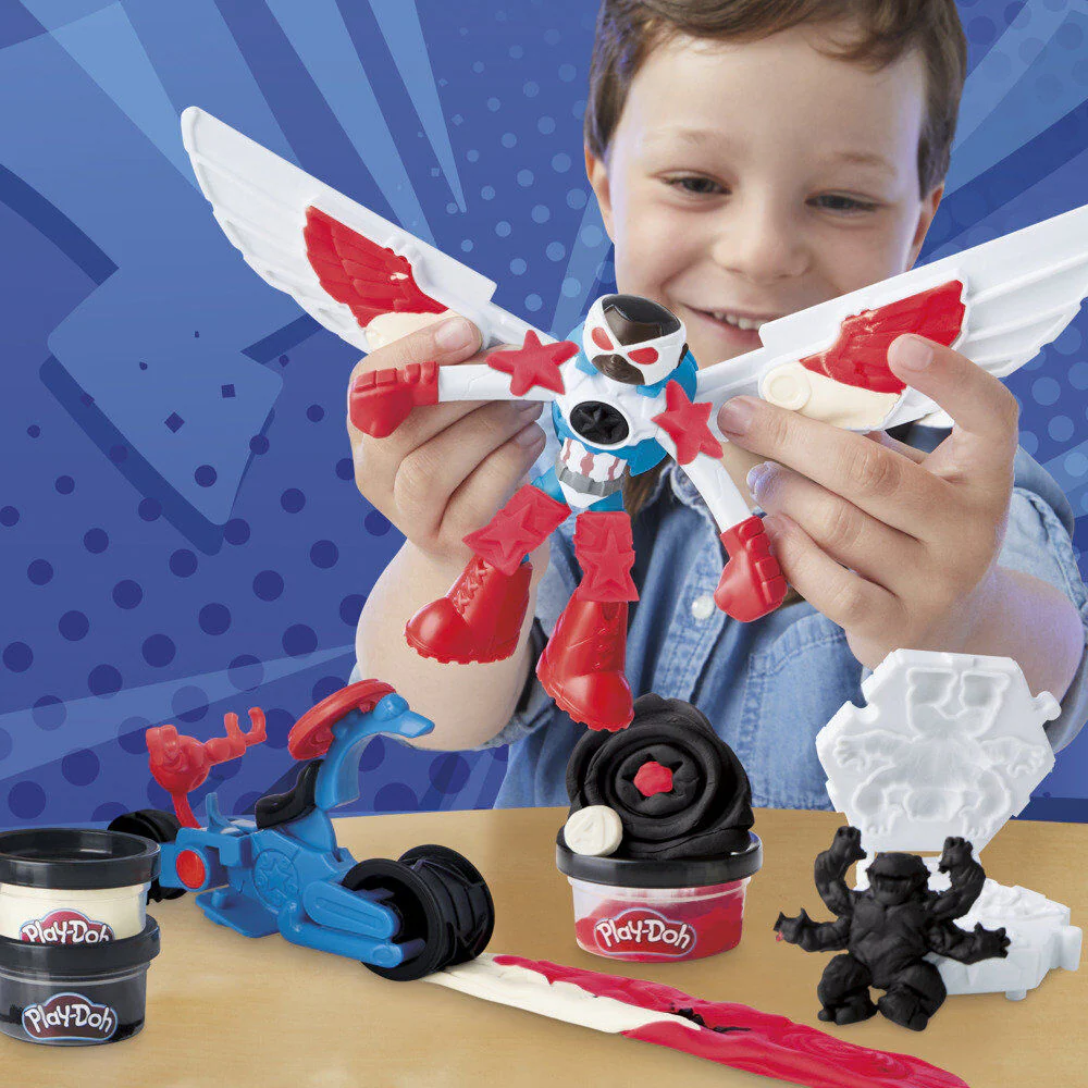 Moto Cortadora Del Capitan America Marvel Play-doh - Image 11