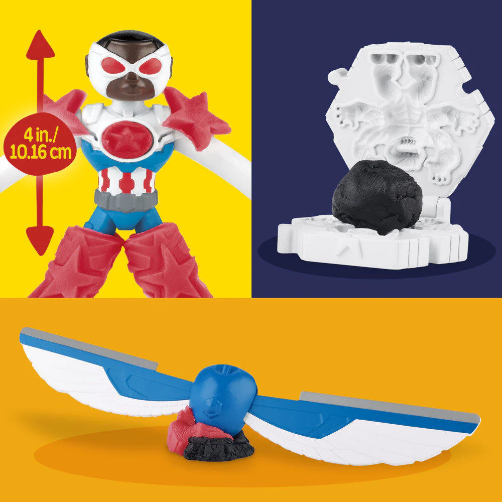 Moto Cortadora Del Capitan America Marvel Play-doh - Image 7