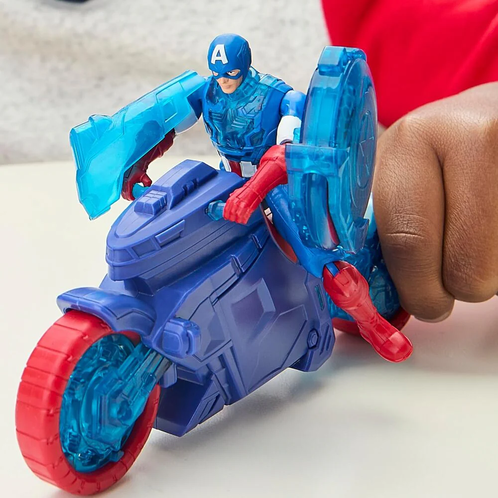 Moto Lanzaescudos + Figura Capitan America Los Vengadores Avengers Marvel - Image 5