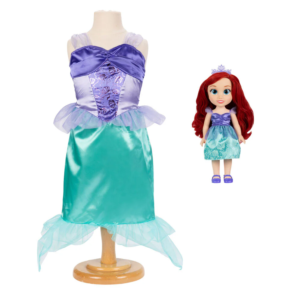 Muñeca Ariel + Disfraz La Sirenita Disney 38Cm - Image 2