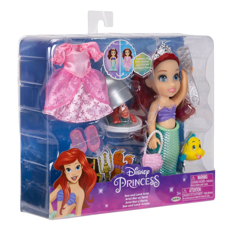 Muñeca Ariel Mar Y Tierra La Sirenita Disney 15Cm - Image 6