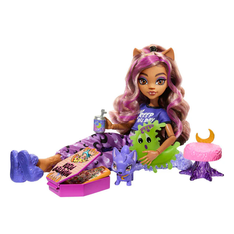 Muñeca Clawdeen Wolf Fiesta Pijama Monster High 25Cm - Image 3