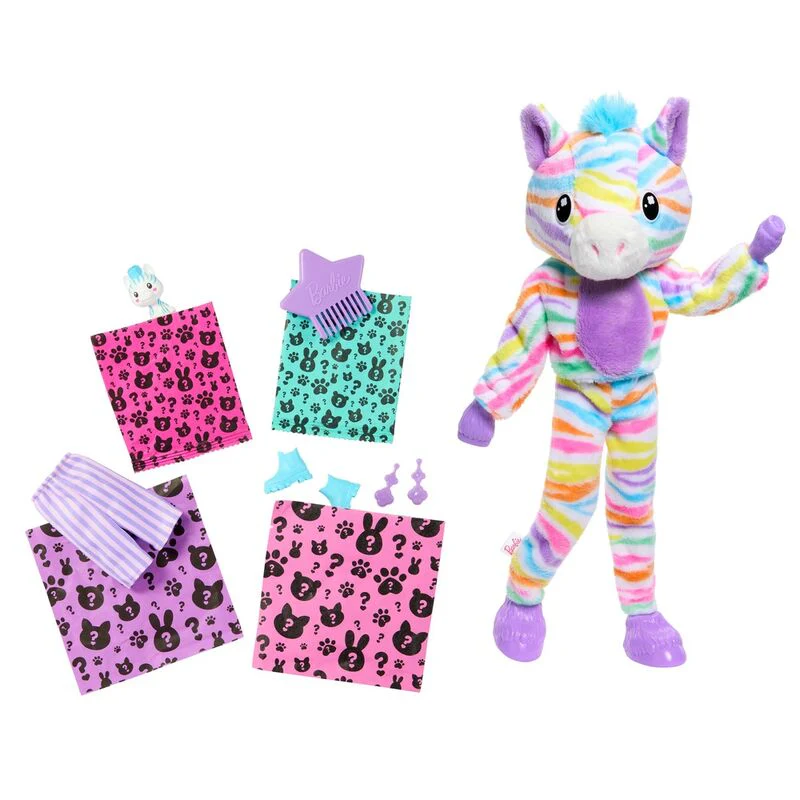 Muñeca Cutie Reveal Cebra Sueños De Colores Barbie - Image 3