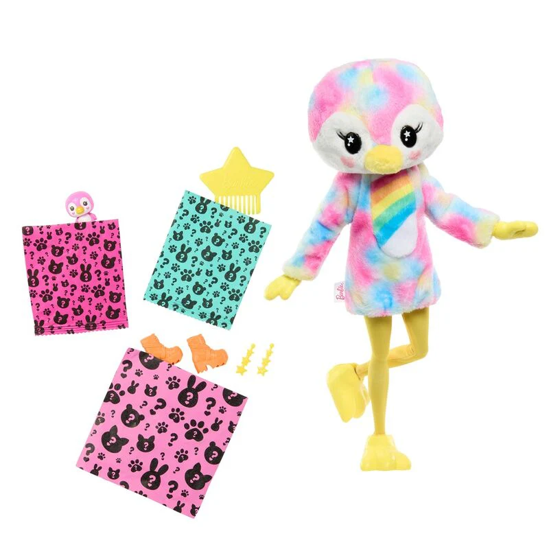 Muñeca Cutie Reveal Pingüino Sueños De Colores Barbie - Image 3