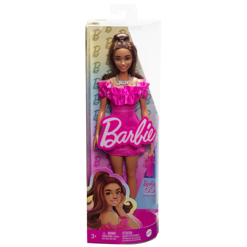 Muñeca Fashionista Vestido Rosa Volantes Surtido