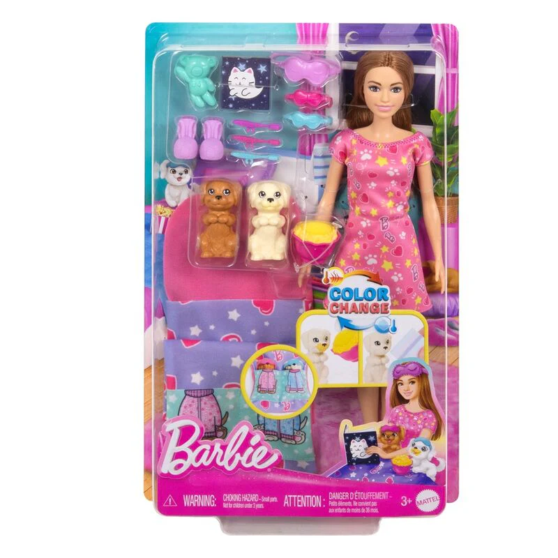 Muñeca Fiesta De Pijamas De Cachorros Barbie
