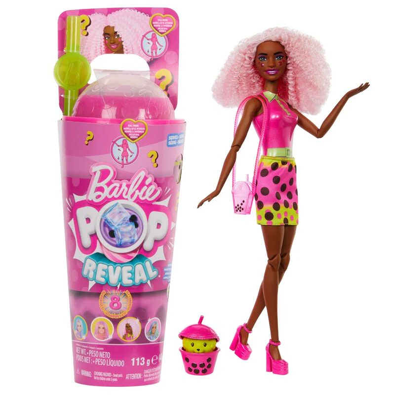 Muñeca Pop Reveal Frutos Rojos Te De Burbujas Barbie