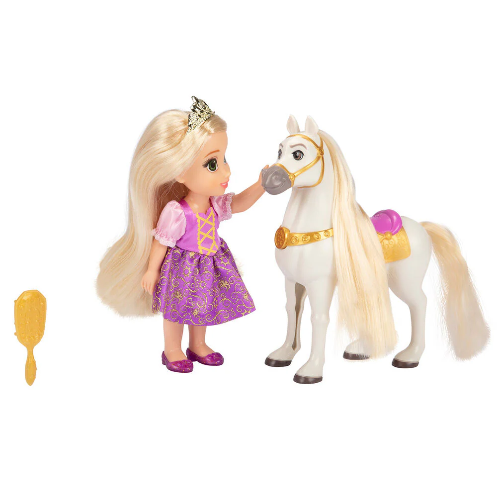 Muñeca Rapunzel + Maximus Enredados Disney 15Cm - Image 4