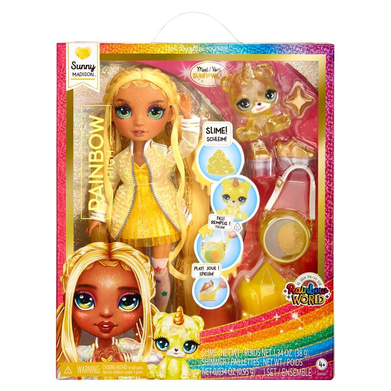 Muñeca Sunny Rainbow World Rainbow High 25Cm