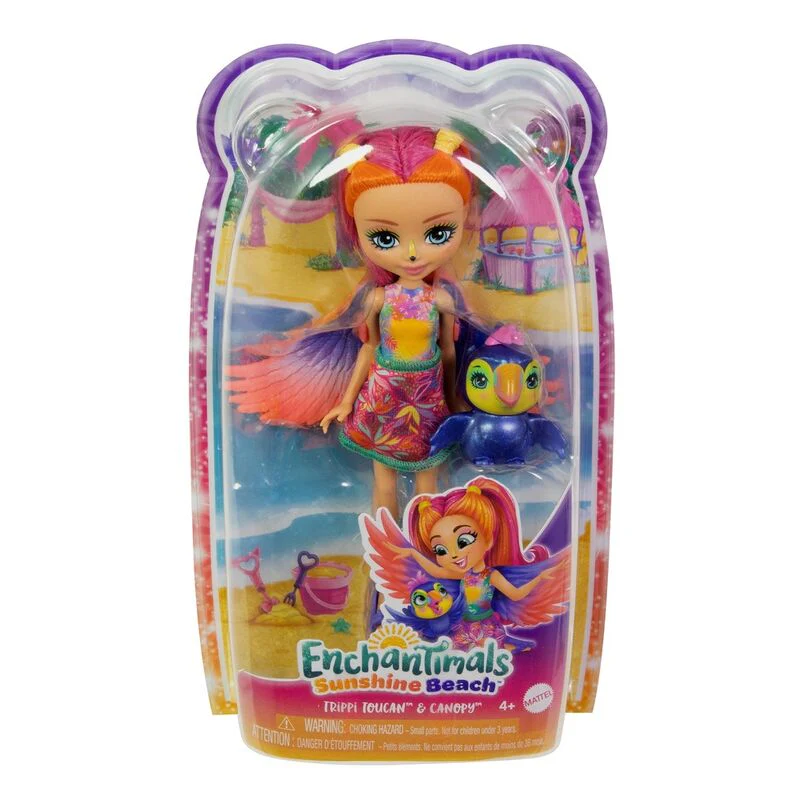 Muñeca Trippi Toucan Sunshine Beach Enchantimals