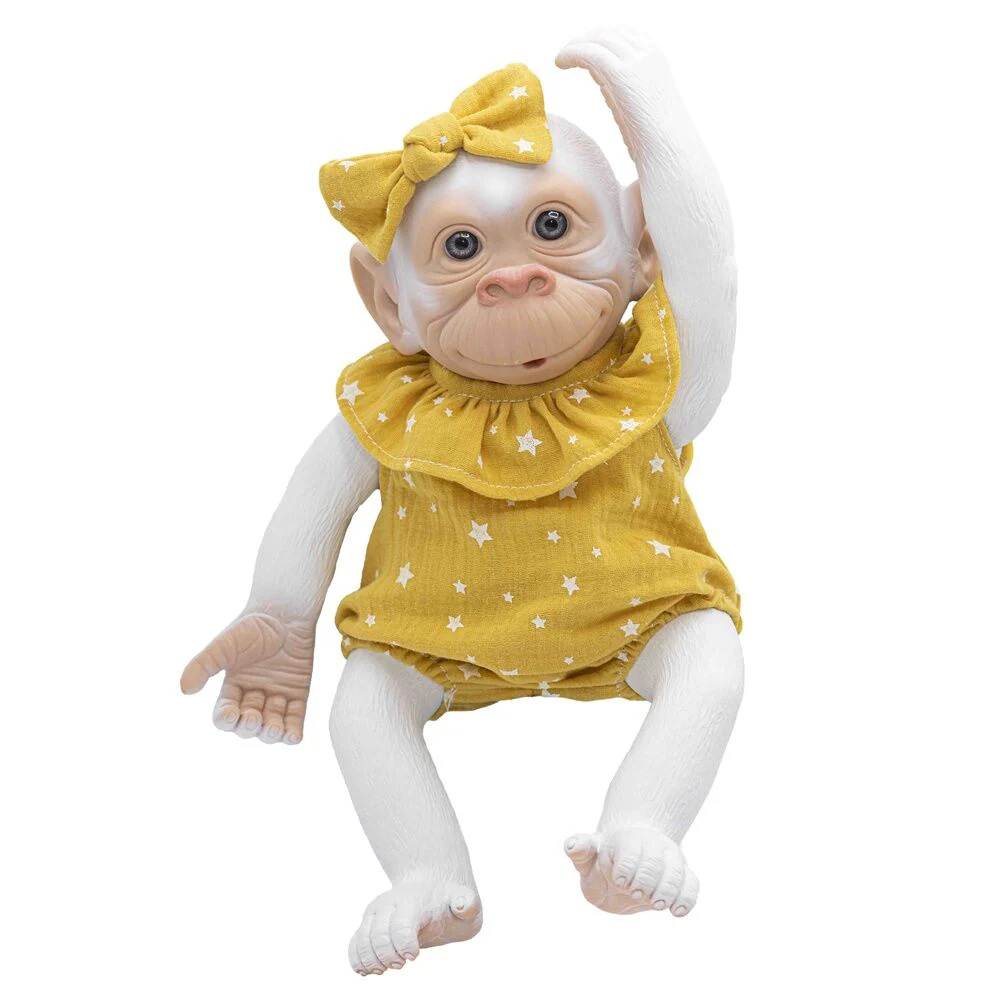 Muñeco Bebe Reborn Copito Pelele Amarillo
