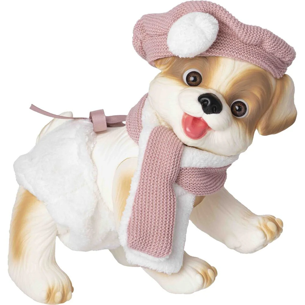 Muñeco Bebe Reborn Perrito Bufanda Y Gorro