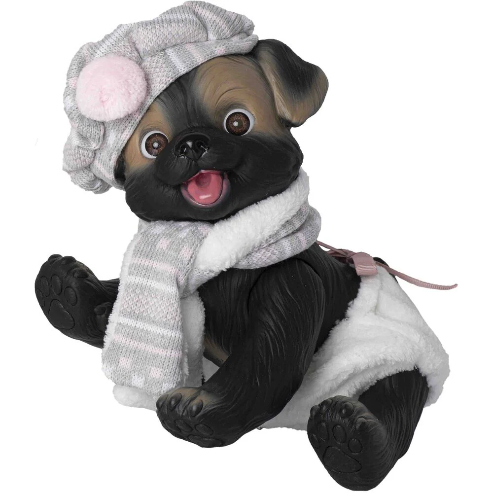 Muñeco Bebe Reborn Perrito Pañal Y Bufanda