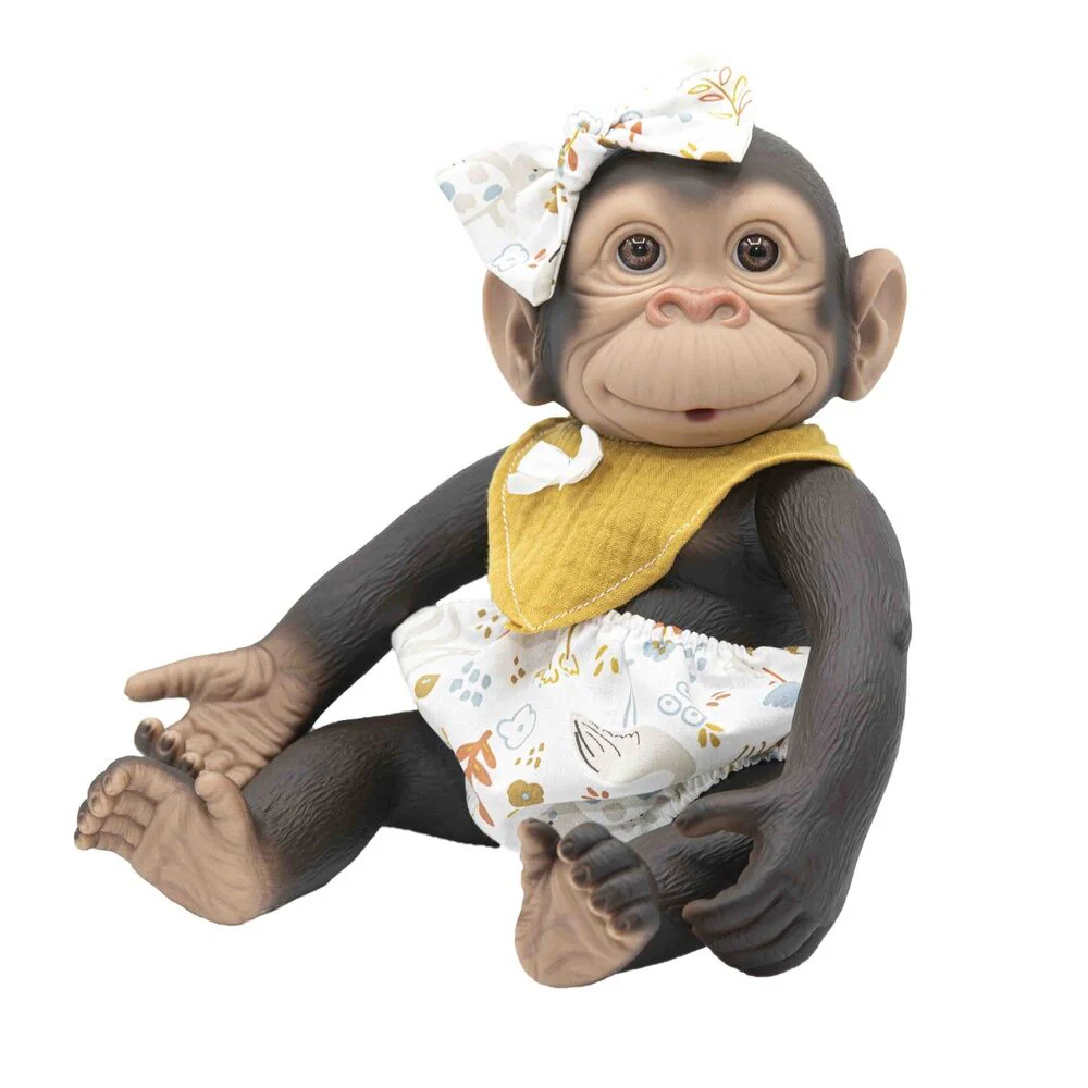 Muñeco Bebe Reborn Pololo Y Babero Amarillo