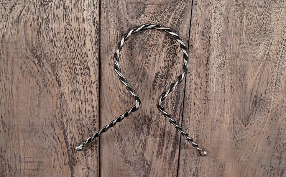 Mythrojan Cuerno para Beber Forjado a Mano Twisted Rack - Image 6