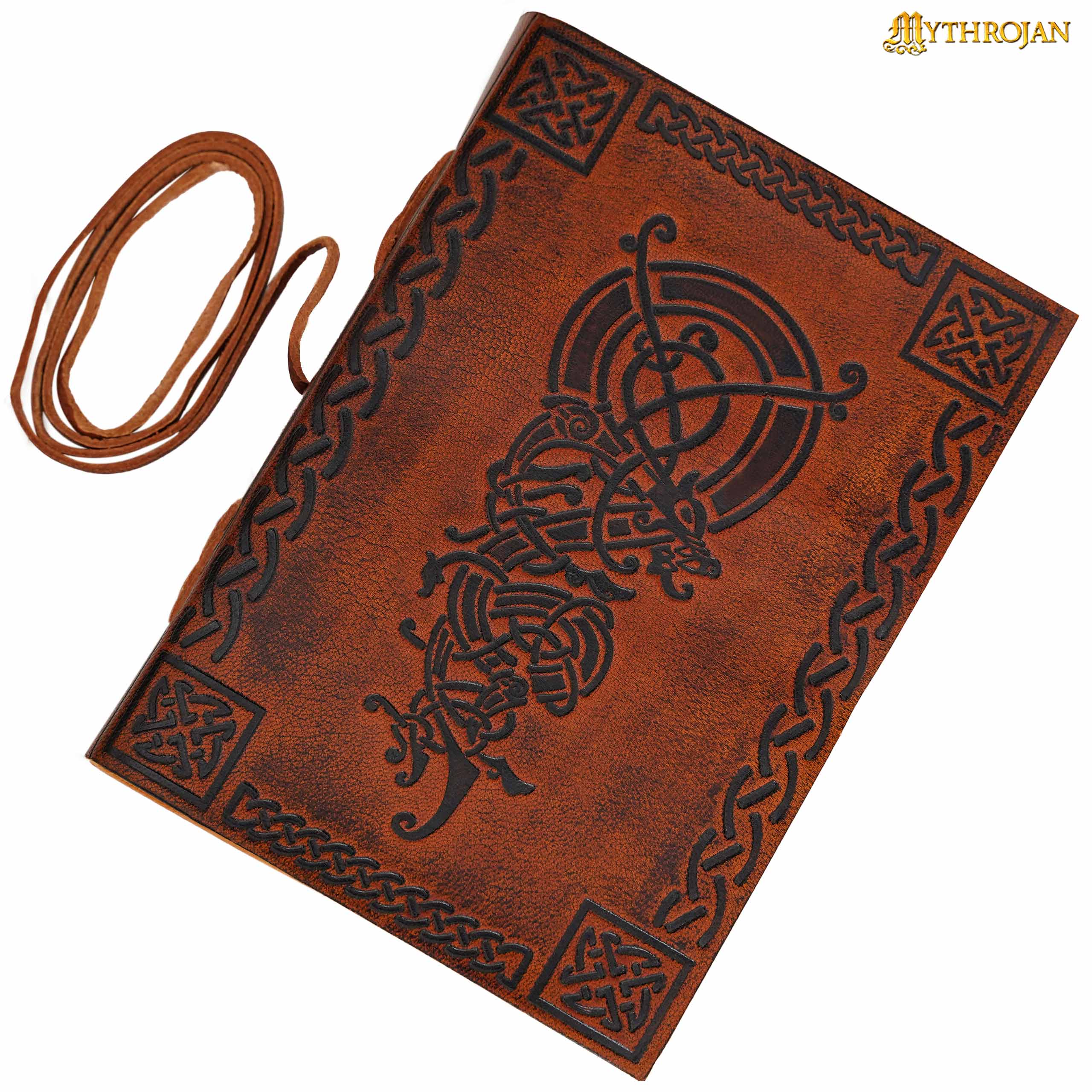 Mythrojan Diario Medieval de Cuero Rústico Vintage Diario