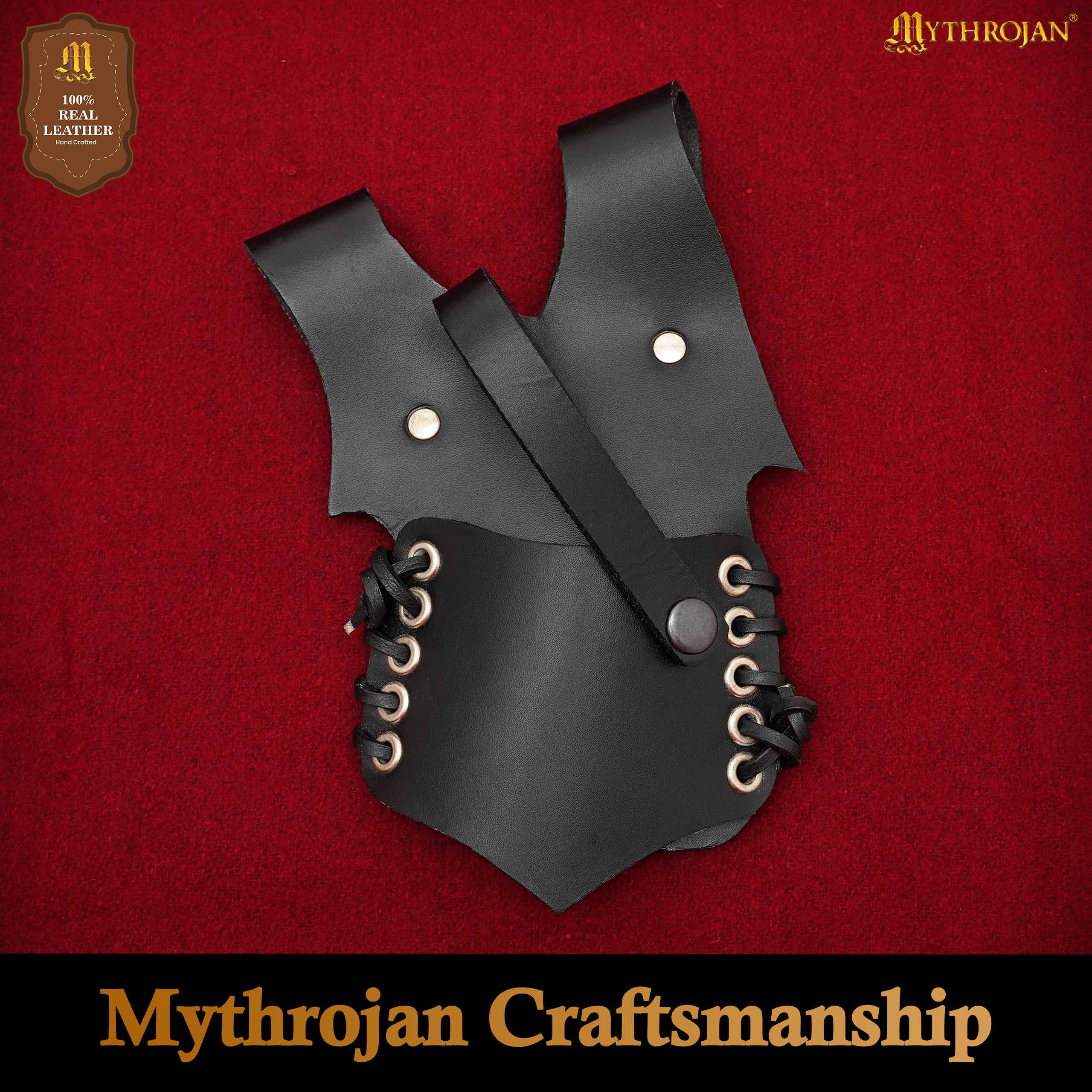 Mythrojan Renacimiento Medieval Espada de Cuero Rana Espada Larp Disfraz Accesorio - Image 5
