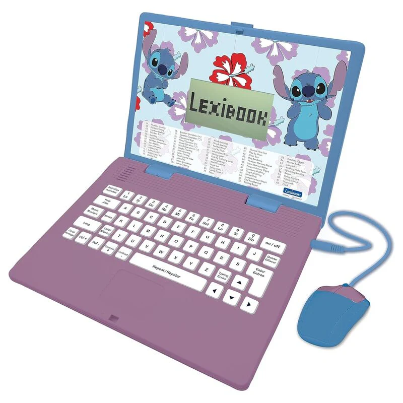 Ordenador Bilingue Portatil Educativo Stitch Disney - Image 2