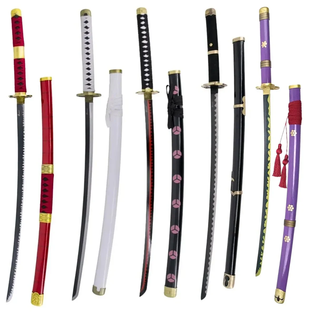 Pack 5 Katanas de Acero Zoro One Piece + Expositor Gratis - Image 2