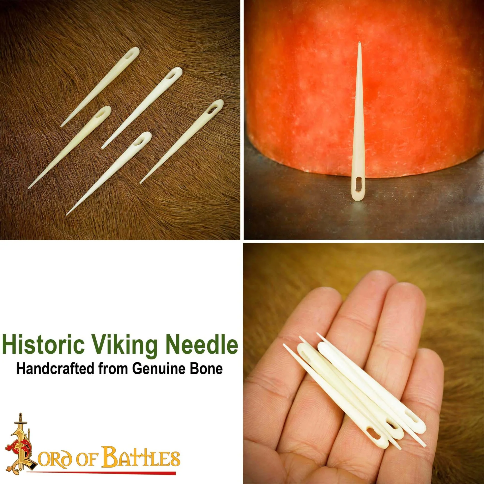 Pack de 5 Agujas Vikingas - Cuerno Artesanal - Image 23